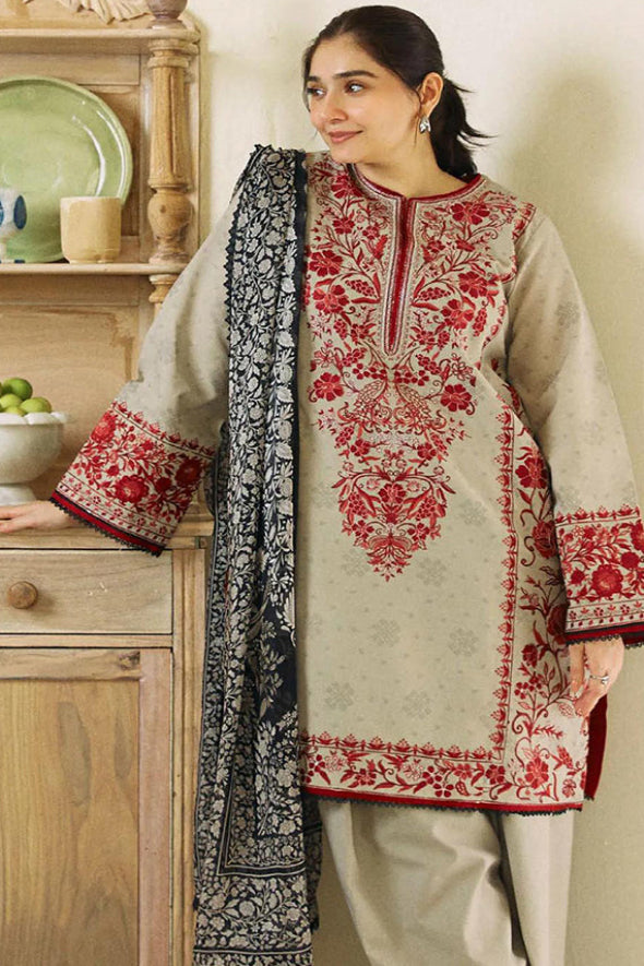 3 Piece Embroidered Lawn Suit RLWN..096