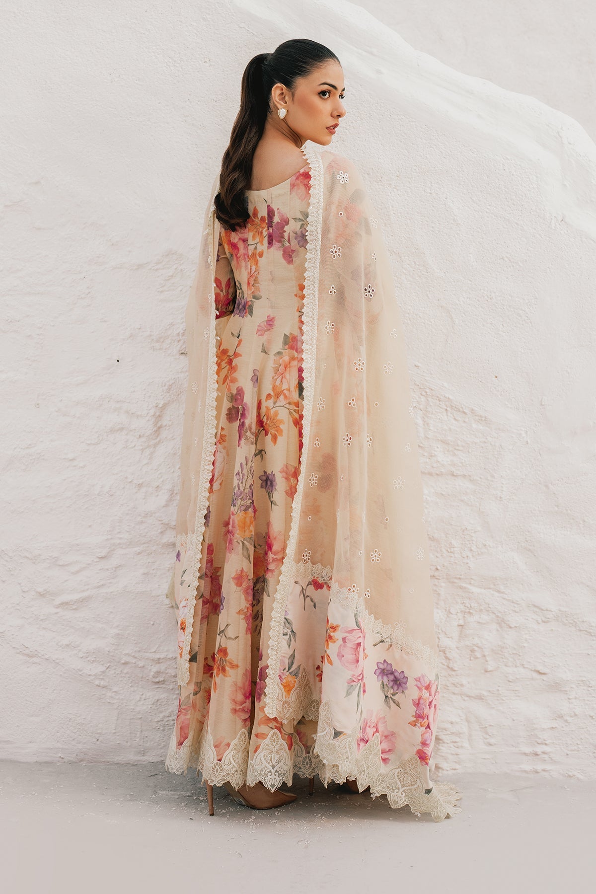 3 Piece Embroidered Linen Suit Unstitched | HEW-09