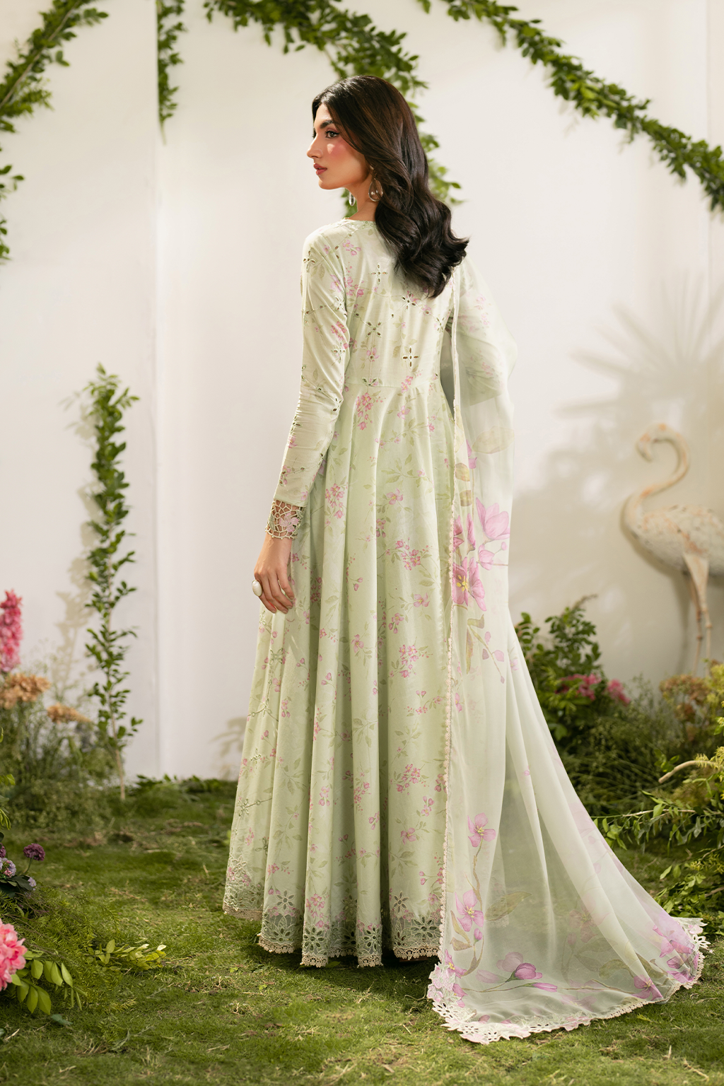 3 Piece Embroidered Lawn Shirt and Trouser with Printed Dupatta ZS 289