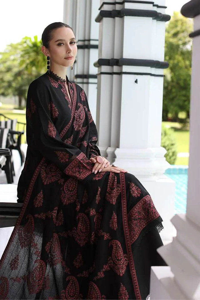 3 Piece Embroidered Dhanak Suit Unstitched | HEW-25
