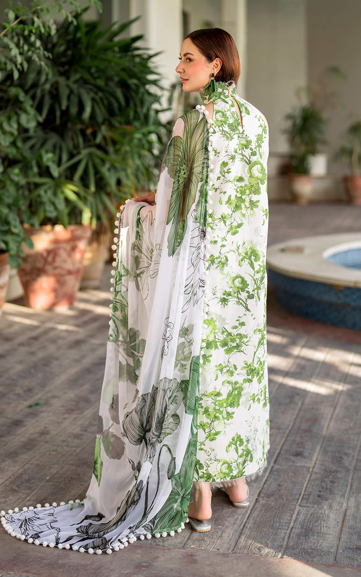 Meraki by Asifa & Nabeel Embroidered Lawn Unstitched 3Pc Suit .