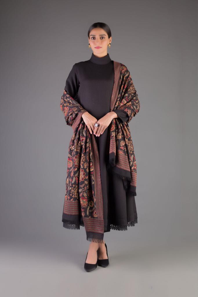 Formal Wear Heavy Embroidered Karandi Shawl | HEL-06