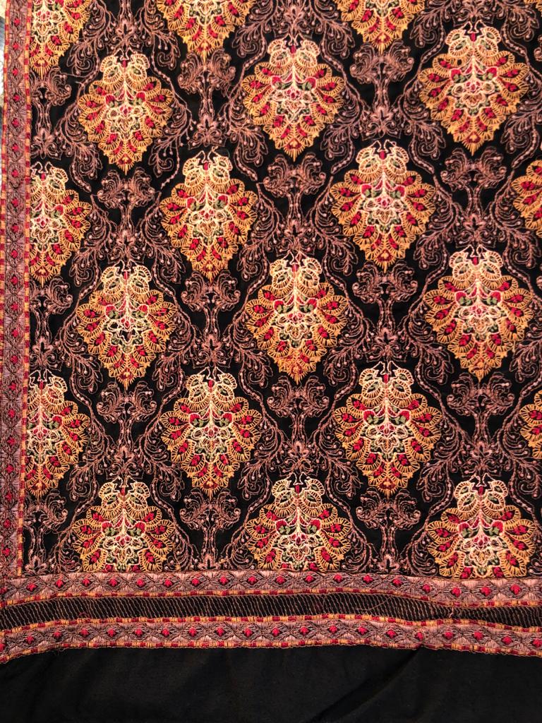 Formal Wear Heavy Embroidered Karandi Shawl | HEL-05