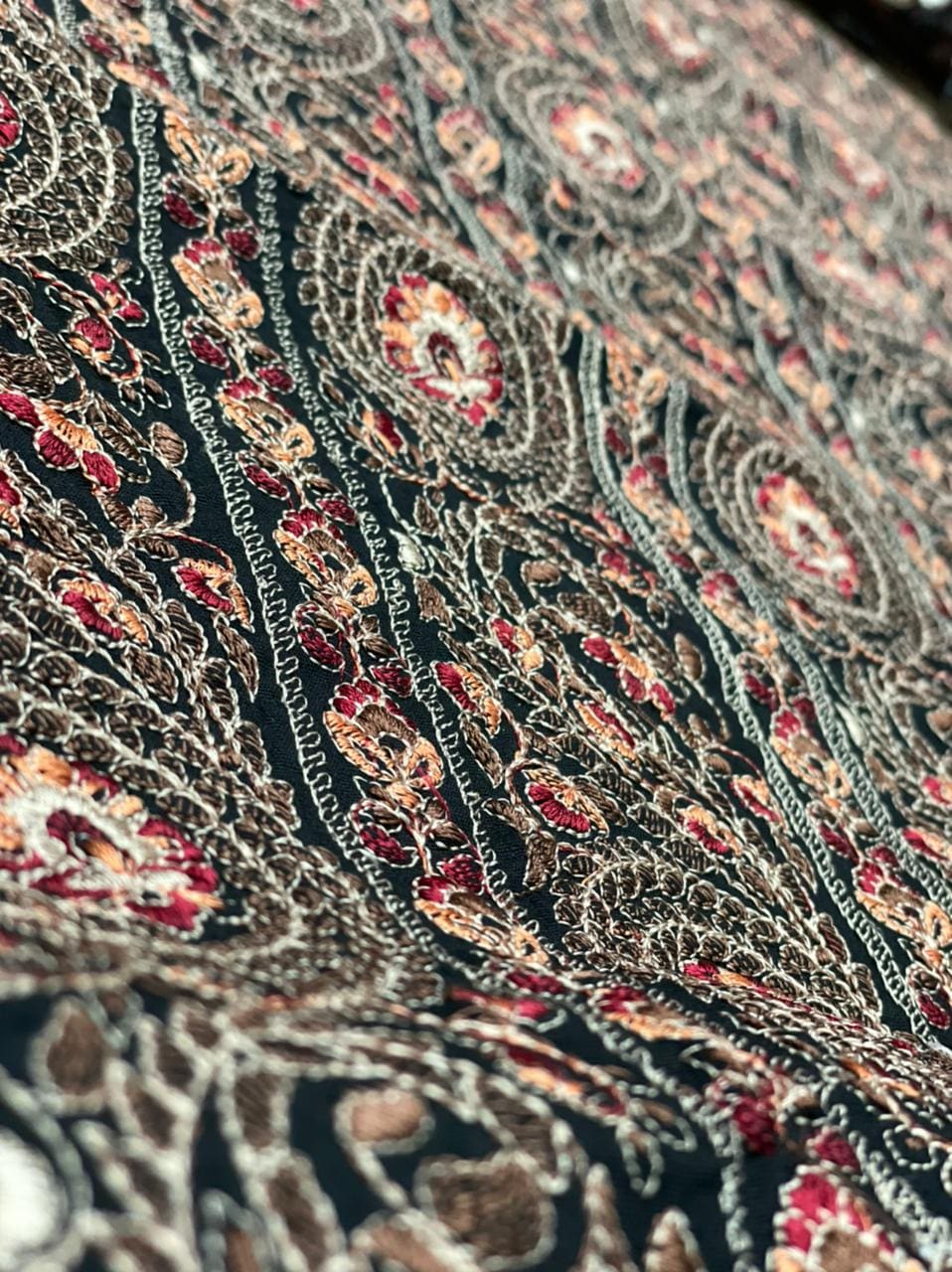 Formal Wear Heavy Embroidered Karandi Shawl | HEL-07