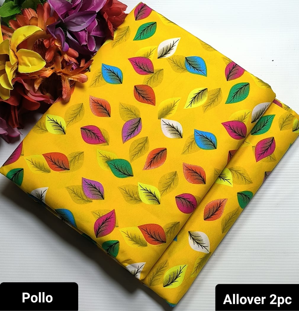 2-Piece Printed Polo Cotton Suit KDPL-1