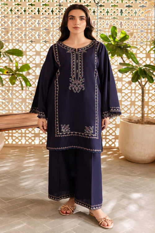 2 Piece Embroidered Dhanak Suit Unstitched | HEW-37