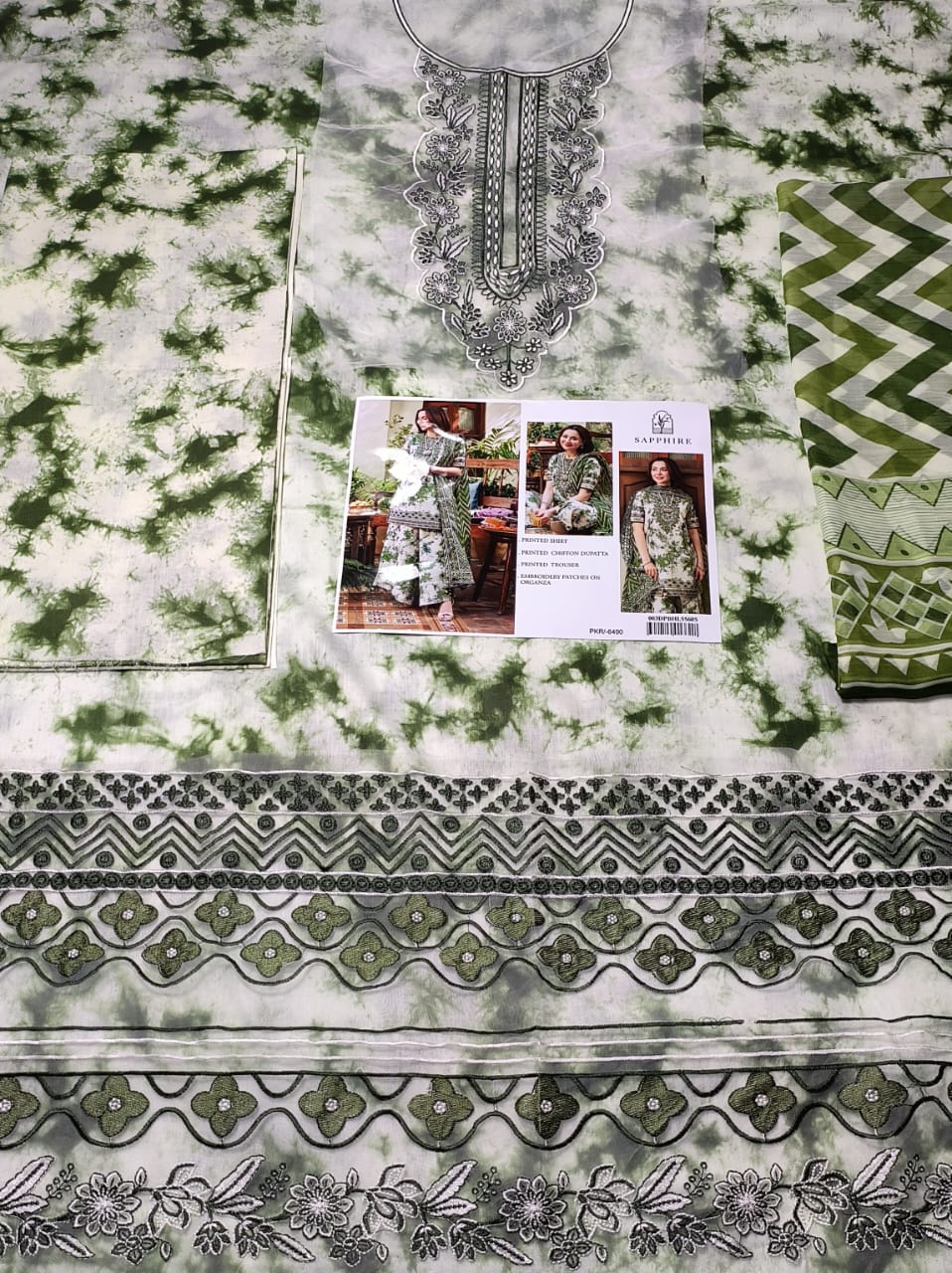 Sapphire Luxury Lawn Embroidered Collection Unstitched D-292