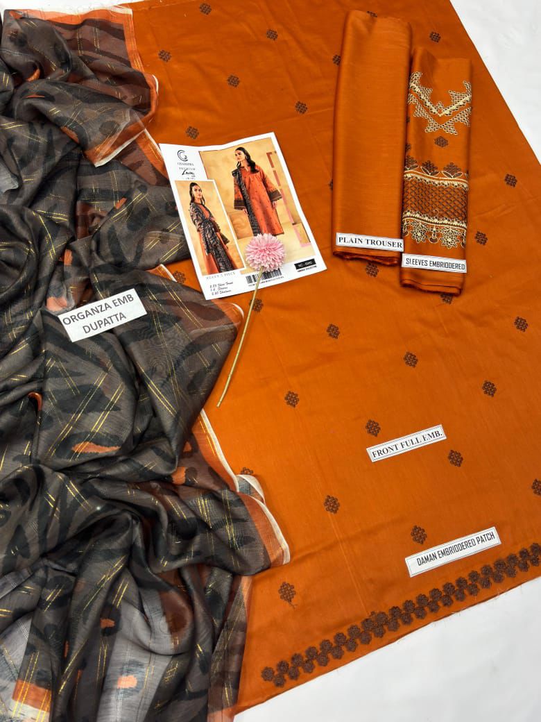 3 Piece Embroidered Lawn Suit RLWN..0789