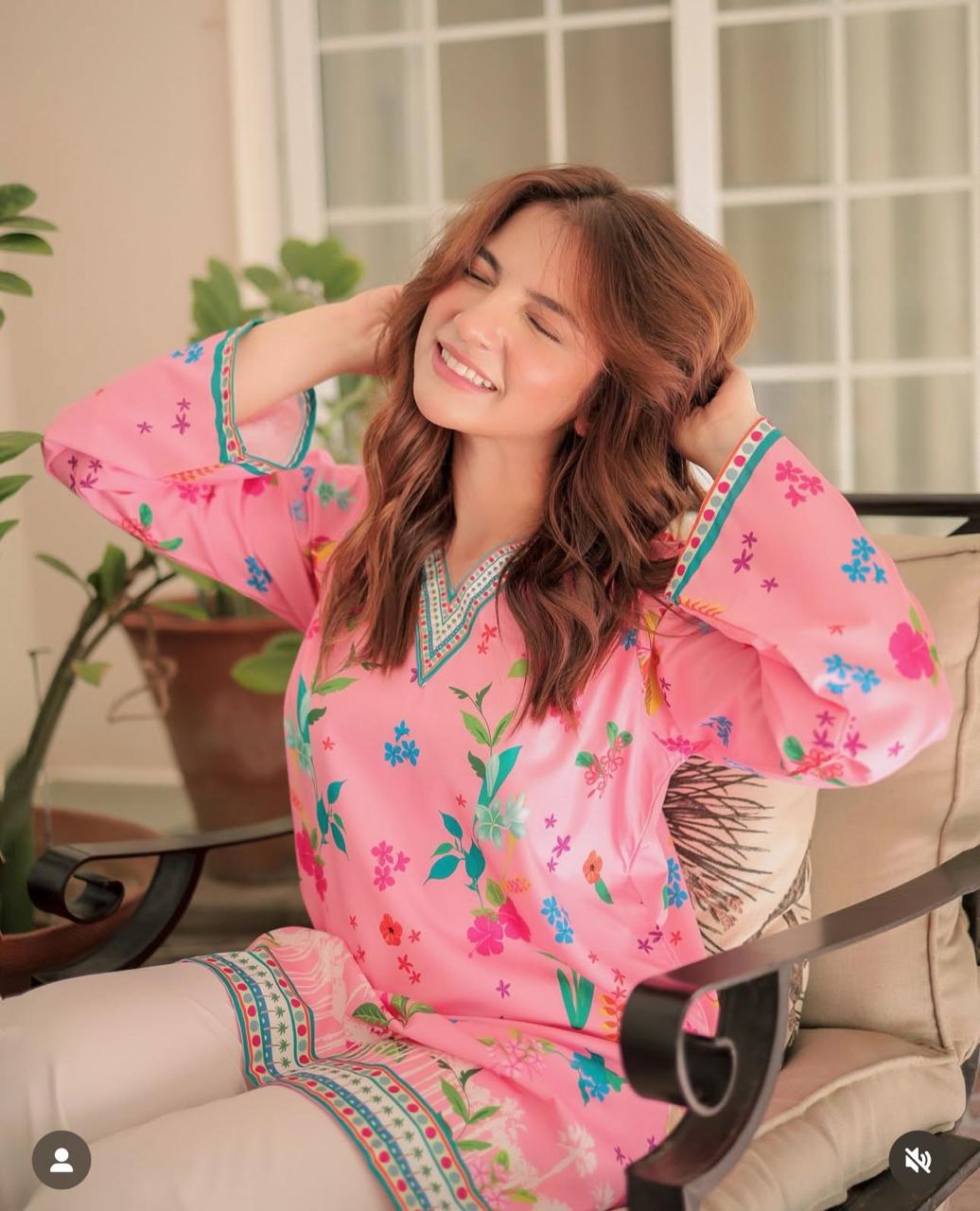 UNSTITCHED 2 PIECE PRINTED SUIT ALMS - B40
