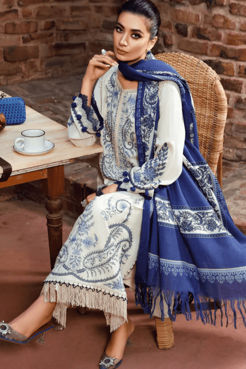 MARIA B - 3PC LAWN EMBROIDERED SUIT ALMS-B9