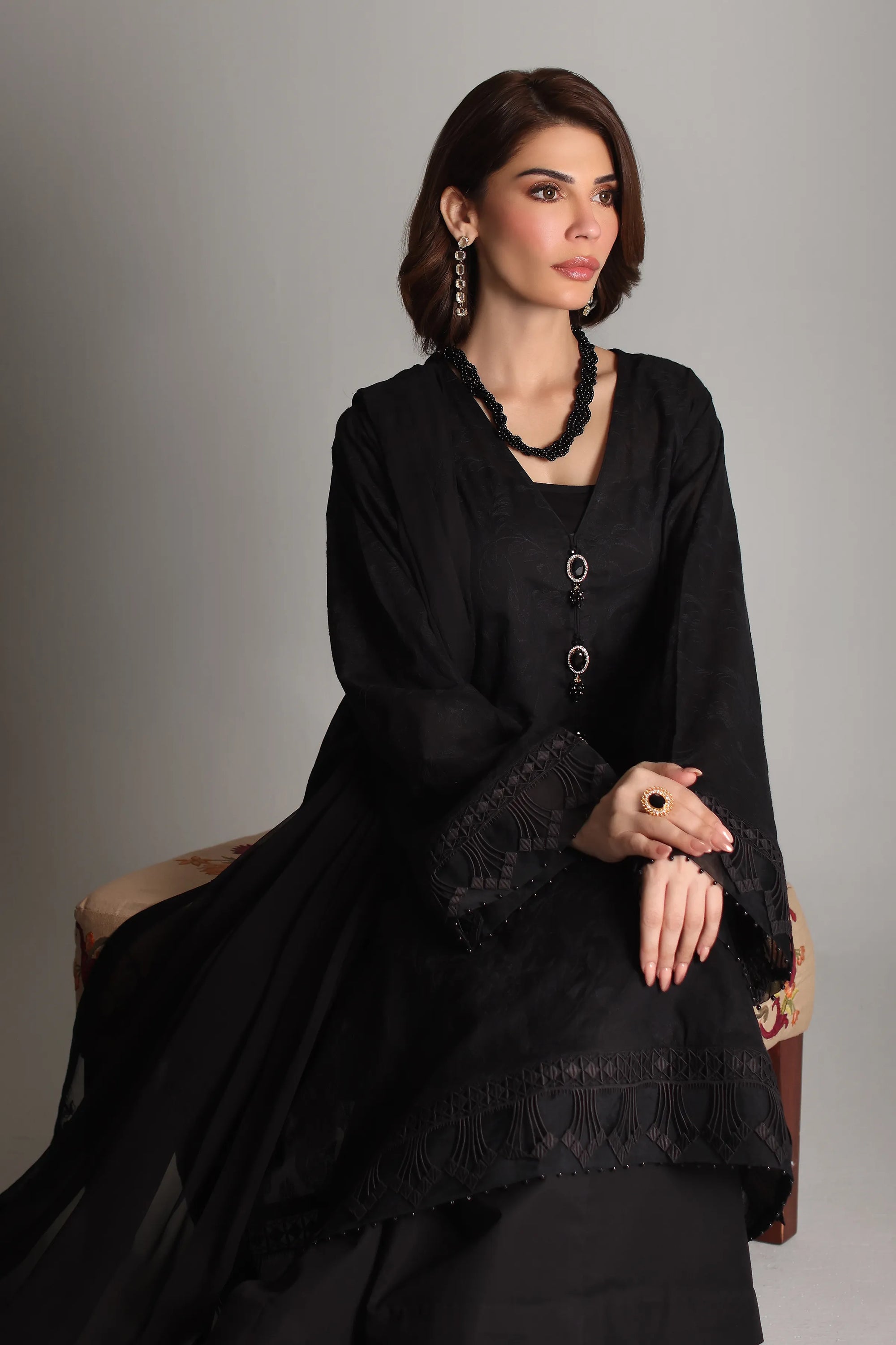 3 Piece Unstitched Printed Cambric Suit | MPT-3O903-B