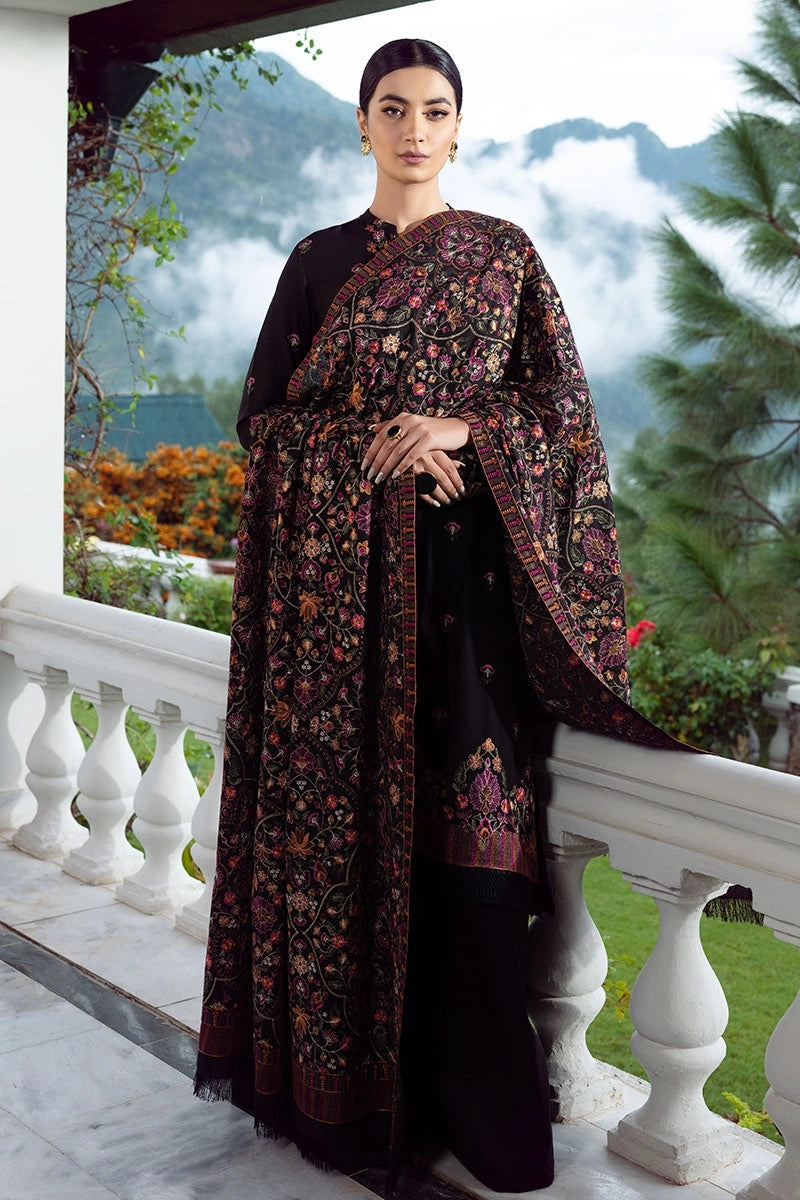 Luxury Wear Heavy Embroidered Karandi Shawl | HEL-09