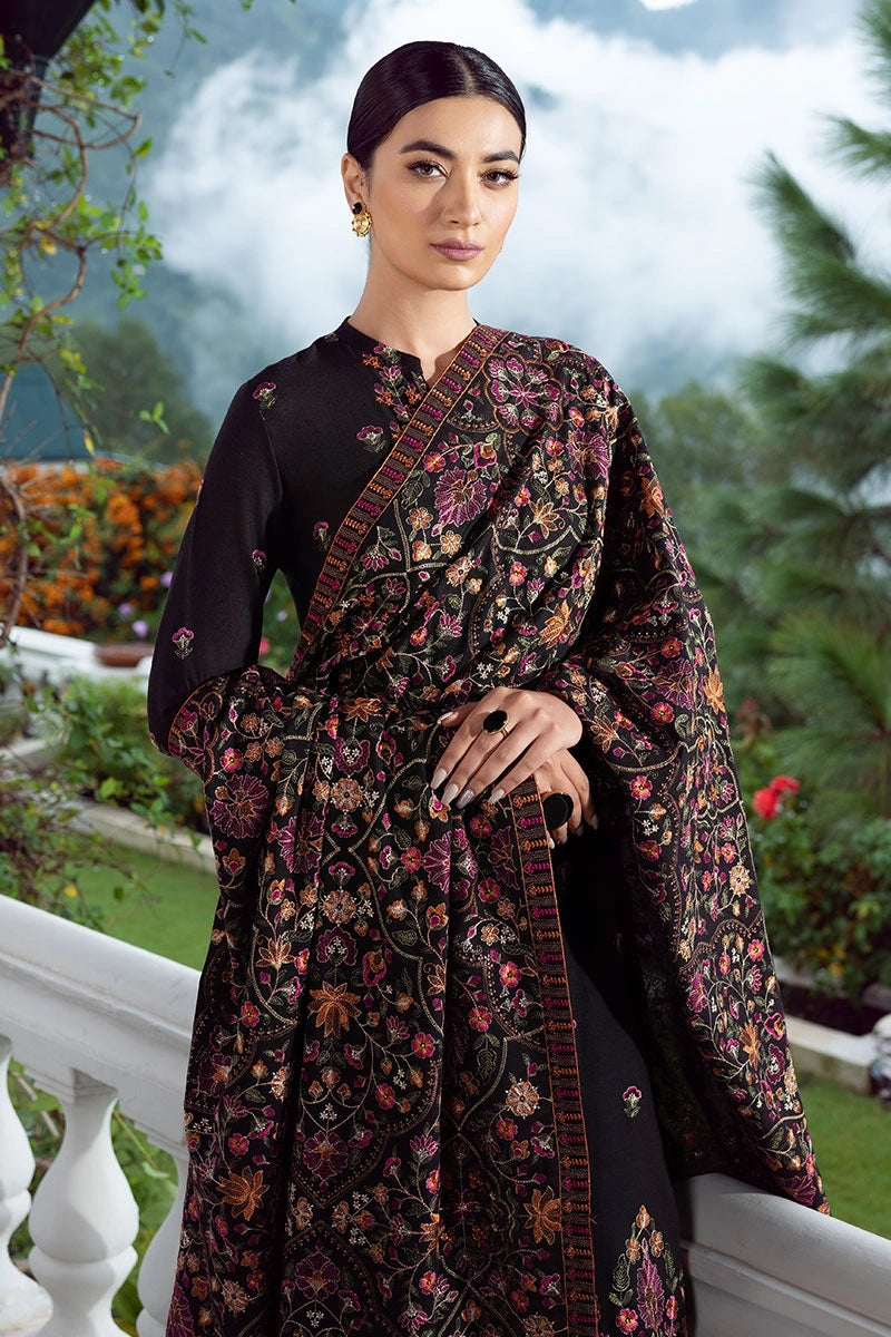 Luxury Wear Heavy Embroidered Karandi Shawl | HEL-09