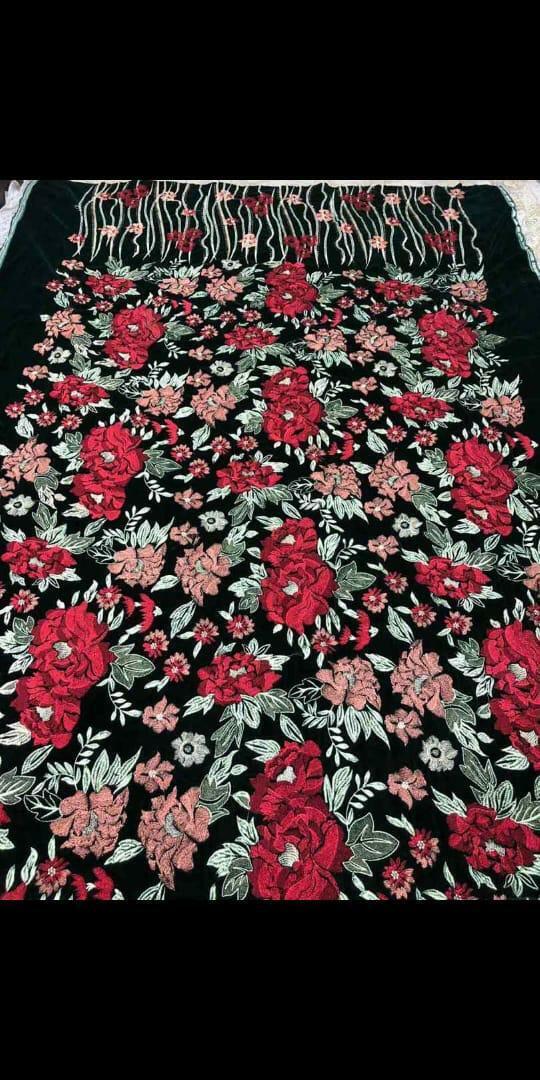 Luxury Karandi Shawl with Heavy Embroidery | HEL-13
